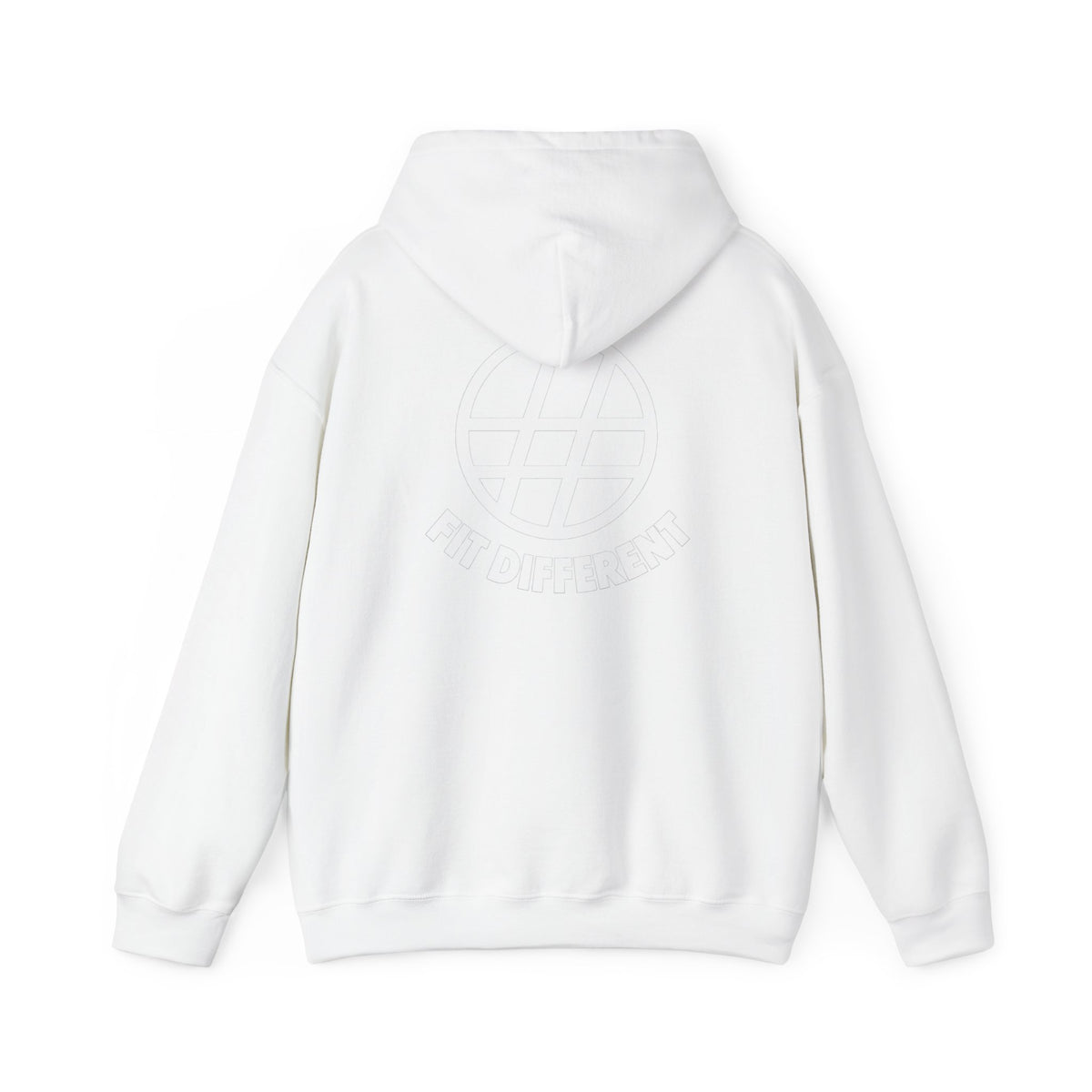 Fit Different Hoodie — Streetwear Logo Pullover with Script Sleeve