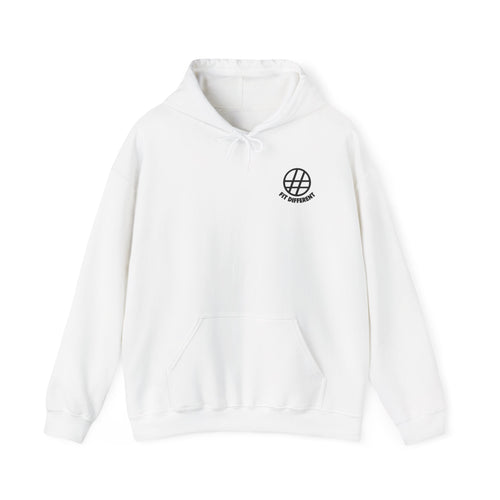 Fit Different Hoodie — Streetwear Logo Pullover with Script Sleeve